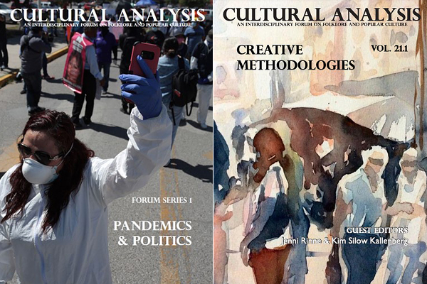 Covers of both vol. 21.1 ‘Cultural Analysis’ and vol. 52, issue 1 ‘Ethnologia Europaea’